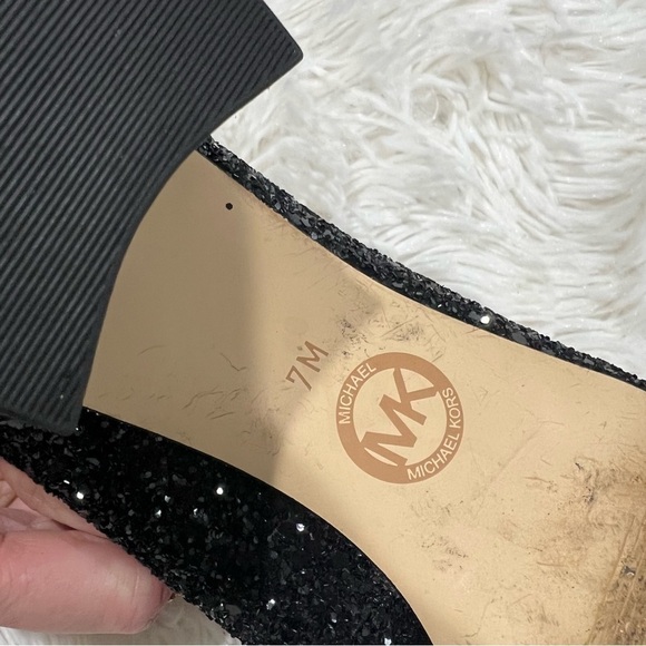 Michael Kors Arabella kitten pump black Suede jeweled heel size 7 - Picture 7 of 12